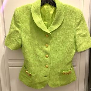 Vintage inspired short sleeve blazer